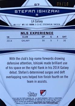 2015 Topps MLS - Black #87 Stefan Ishizaki Back