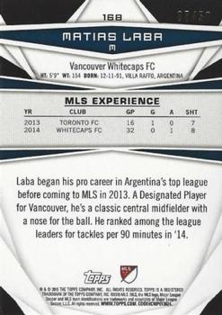 2015 Topps MLS - Blue #168 Matias Laba Back