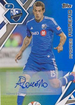 2015 Topps MLS - Autographs Blue #36 Andres Romero Front