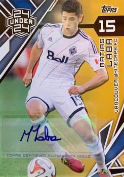 2015 Topps MLS - Autographs Gold #168 Matias Laba Front