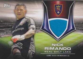 2015 Topps MLS - Kits of the Game Relics #KIT-NR Nick Rimando Front