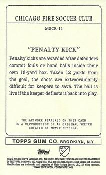 2015 Topps MLS - Minis #MSCR-11 Penalty Kick Back