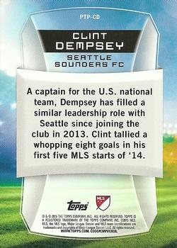 2015 Topps MLS - Presence of the Pitch #PTP-CD Clint Dempsey Back
