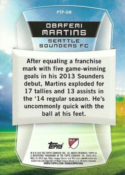 2015 Topps MLS - Presence of the Pitch #PTP-OM Obafemi Martins Back