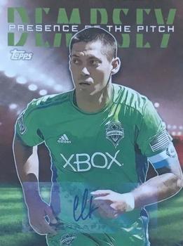 2015 Topps MLS - Presence of the Pitch Autographs Red #PTP-CD Clint Dempsey Front