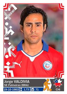 2015 Panini Copa América Chile #38 Jorge Valdivia Front