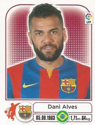 2014-15 Panini Liga BBVA España #42 Dani Alves Front