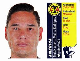 2015 Panini Liga BBVA Bancomer Apertura Stickers #5 Moisés Alberto Muñoz Rodríguez Front
