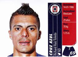 2015 Panini Liga BBVA Bancomer Apertura Stickers #69 Richard Ruiz Toledo Front