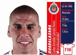 2015 Panini Liga BBVA Bancomer Apertura Stickers #116 Carlos Arnoldo Salcido Flores Front