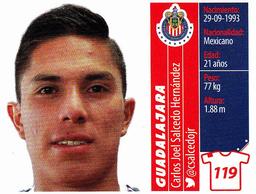 2015 Panini Liga BBVA Bancomer Apertura Stickers #119 Carlos Joel Salcedo Hernández Front