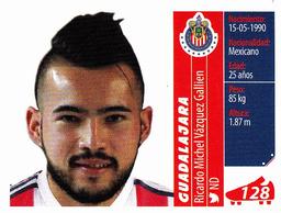 2015 Panini Liga BBVA Bancomer Apertura Stickers #128 Ricardo Michel Vázquez Gallien Front