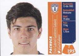 2015 Panini Liga BBVA Bancomer Apertura Stickers #195 Erick Gabriel Gutiérrez Galaviz Front
