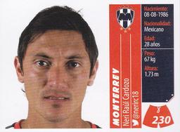 2015 Panini Liga BBVA Bancomer Apertura Stickers #230 Neri Raúl Cardozo Front