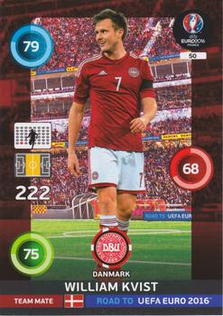 2015 Panini Adrenalyn XL Road to Euro 2016 - Denmark Variation Cards #50 William Kvist Front