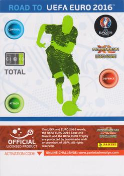 2015 Panini Adrenalyn XL Road to Euro 2016 - Denmark Variation Cards #51 Nicklas Bendtner Back