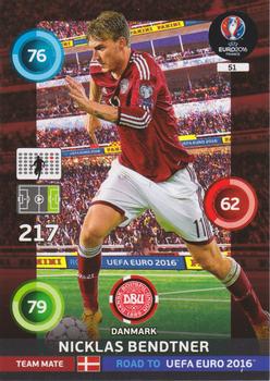 2015 Panini Adrenalyn XL Road to Euro 2016 - Denmark Variation Cards #51 Nicklas Bendtner Front