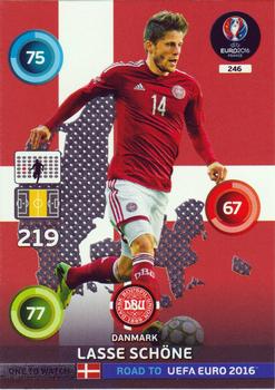2015 Panini Adrenalyn XL Road to Euro 2016 - Denmark Variation Cards #246 Lasse Schone Front