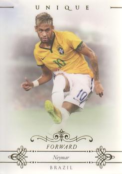 2015 Futera Unique World Football #080 Neymar Front