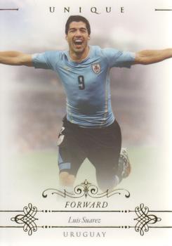 2015 Futera Unique World Football #087 Luis Suarez Front