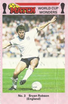 1986 Match World Cup Wonders #3 Bryan Robson Front