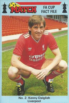 1986-87 Match FA Cup Fact File #2 Kenny Dalglish Front