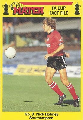 1986-87 Match FA Cup Fact File #9 Nick Holmes Front
