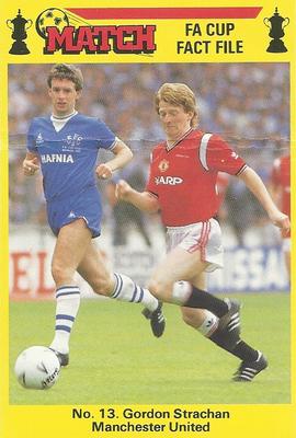 1986-87 Match FA Cup Fact File #13 Gordon Strachan Front