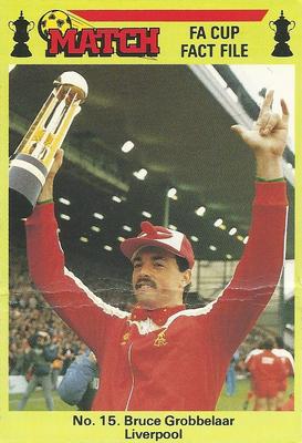 1986-87 Match FA Cup Fact File #15 Bruce Grobbelaar Front