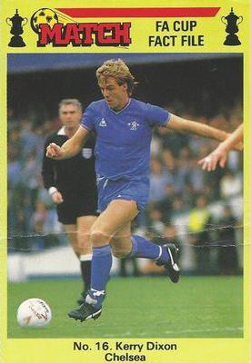 1986-87 Match FA Cup Fact File #16 Kerry Dixon Front
