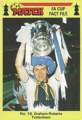 1986-87 Match FA Cup Fact File #18 Graham Roberts Front