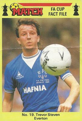 1986-87 Match FA Cup Fact File #19 Trevor Steven Front