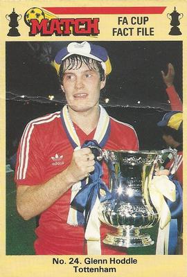 1986-87 Match FA Cup Fact File #24 Glenn Hoddle Front