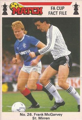 1986-87 Match FA Cup Fact File #26 Frank McGarvey Front