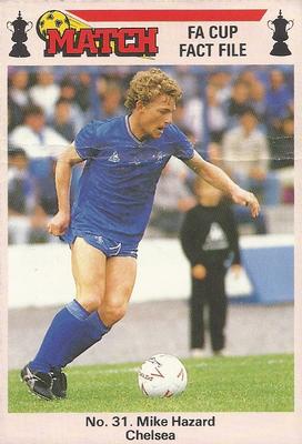 1986-87 Match FA Cup Fact File #31 Micky Hazard Front