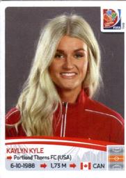 2015 Panini Women's World Cup Stickers #33 Kaylyn Kyle Front