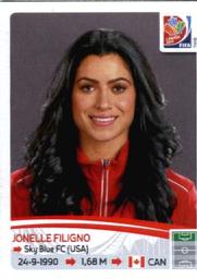 2015 Panini Women's World Cup Stickers #38 Jonelle Filigno Front
