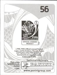 2015 Panini Women's World Cup Stickers #56 Lou Jiahui Back