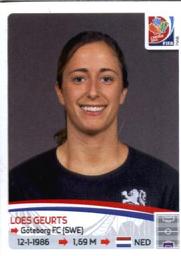 2015 Panini Women's World Cup Stickers #82 Loes Geurts Front