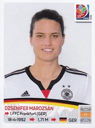 2015 Panini Women's World Cup Stickers #113 Dzsenifer Marozsan Front