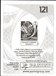 2015 Panini Women's World Cup Stickers #121 Djelika Coulibaly Back