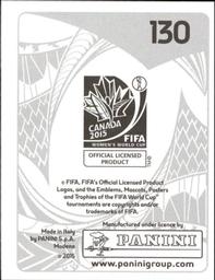 2015 Panini Women's World Cup Stickers #130 Christine Yeble Lohouès Back