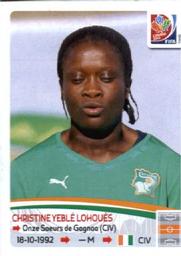 2015 Panini Women's World Cup Stickers #130 Christine Yeble Lohouès Front