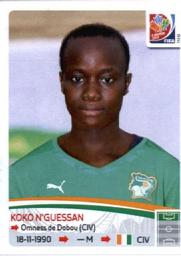 2015 Panini Women's World Cup Stickers #135 Koko N'Guessan Front