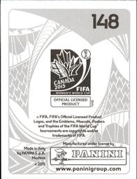 2015 Panini Women's World Cup Stickers #148 Lene Mykjaland Back