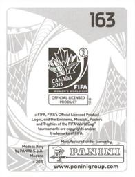 2015 Panini Women's World Cup Stickers #163 Sunisa Srangthaisong Back
