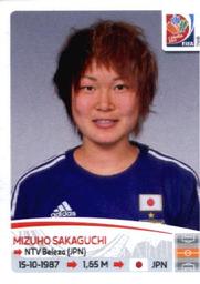 2015 Panini Women's World Cup Stickers #188 Mizuho Sakaguchi Front