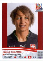 2015 Panini Women's World Cup Stickers #196 Gaëlle Thalmann Front