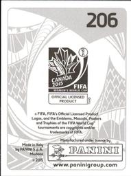 2015 Panini Women's World Cup Stickers #206 Lia Walti Back