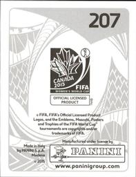 2015 Panini Women's World Cup Stickers #207 Cinzia Zehnder Back